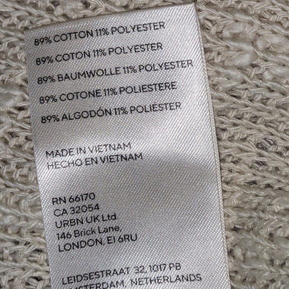 Free People NWOT Don't Go Top sz XS Textured Cream Knit - Picture 11 of 14